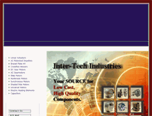 Tablet Screenshot of inter-techindustries.com